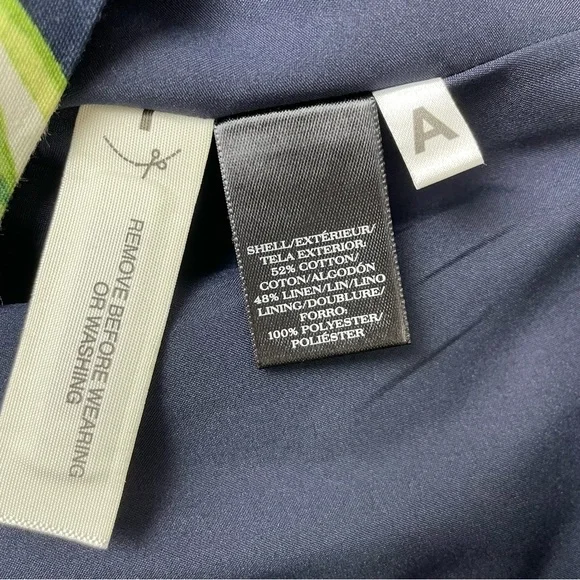 Ann Taylor Petite Tropical Print Cotton Blend Midi Skirt Size 8P - Picture 5 of 5